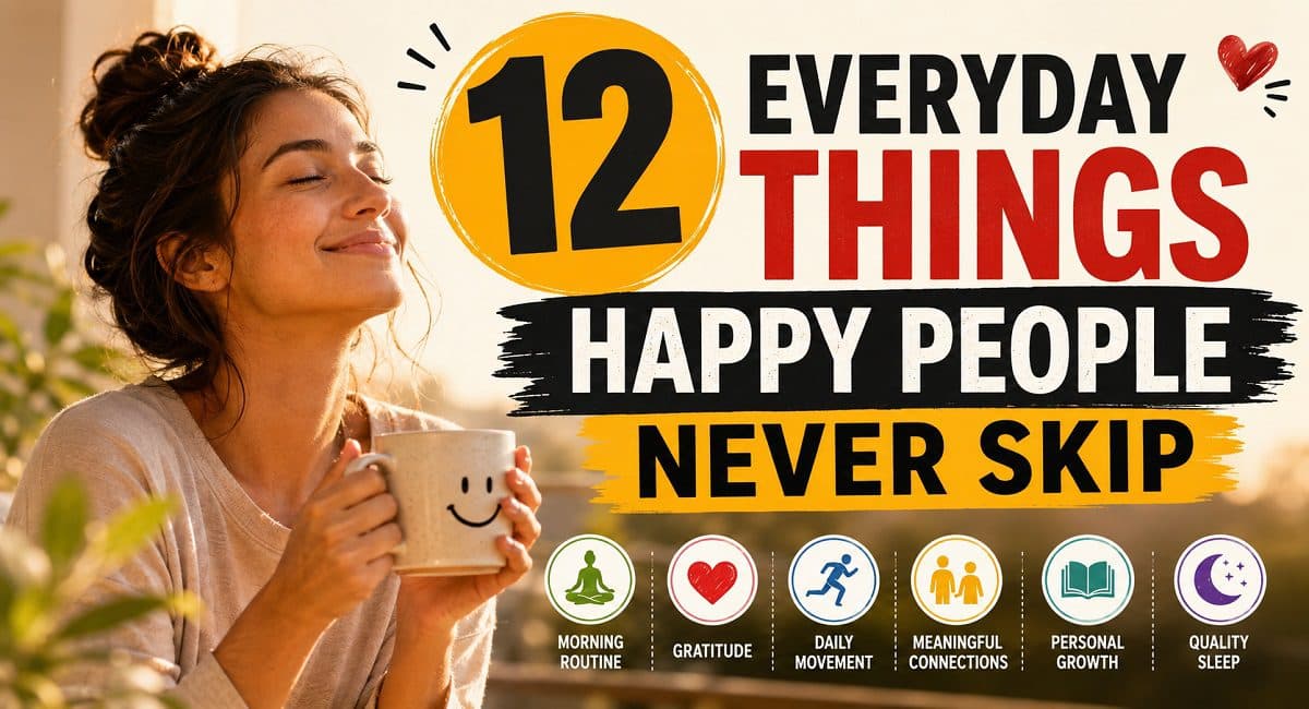 12 Everyday Things Happy People Never Skip